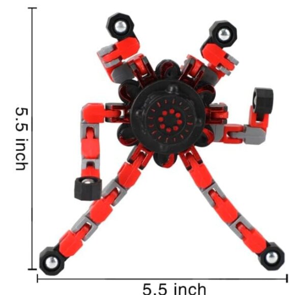 4 Transformable Fidget Spinners for Kids and Adults Stress Relief Sensory Toy - Picture 8 of 8